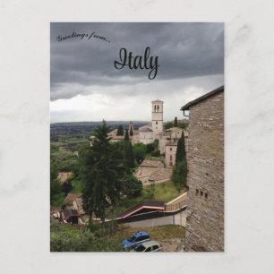 Carte Postale Assise Italie