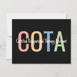 Carte Postale Assistant en ergothérapie certifié OTA