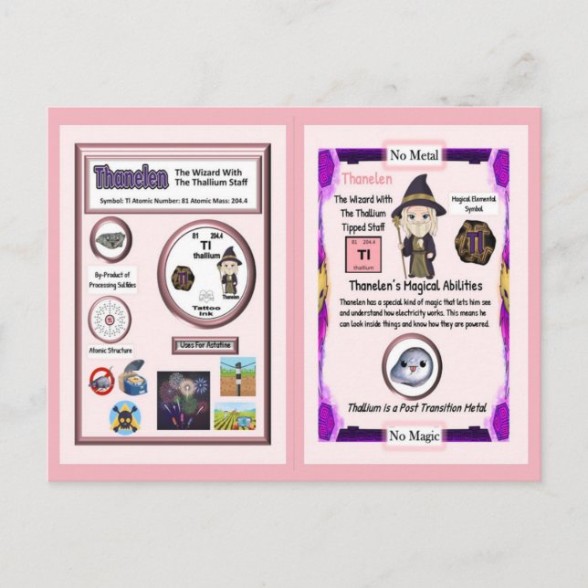 Carte Postale Assistant Thanelen - Elément Thallium (Devant)