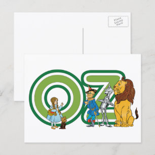 Carte Postale Assistant vintage de caractères Oz et de lettres t