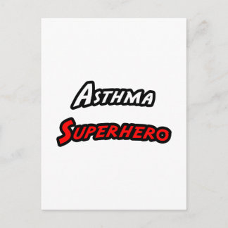 Carte Postale Asthma Superhero