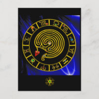 ASTRAL LABYRINTH GOLD ZODIAC CHART Astrologie