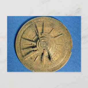 Carte Postale Astrolabe pour le calcul des horoscopes, européenn