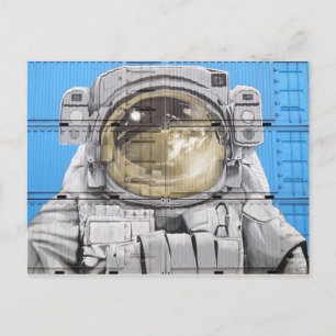 Carte Postale Astronaut Art Urbain Art Astronaut Mur murale