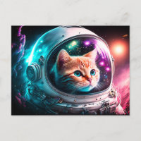 Astronaut de chat spatial drôle Kitty Galaxy Unive