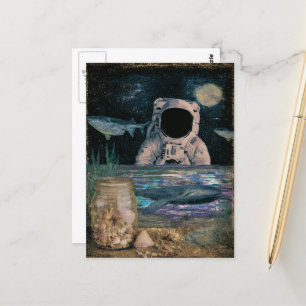 Carte Postale astronaute océanique