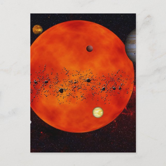 Carte Postale Astronomie planètes espace du système solaire (Devant)