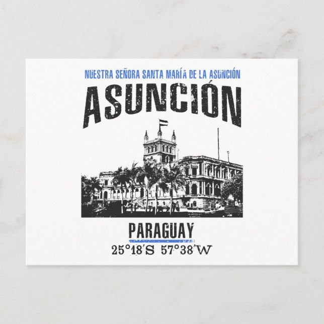 Carte Postale Asunción (Devant)