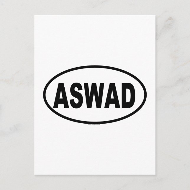 CARTE POSTALE ASWAD (Devant)