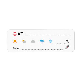 Carte postale AT Austria Österreich Date météo