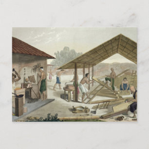 Carte Postale Atelier de menuiserie à Kupang, Timor, plaque 6 de