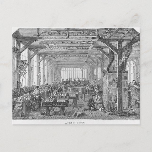 Carte Postale Atelier des pianos Pleyel (Devant)
