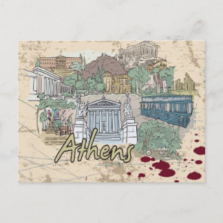 Carte Postale Athènes