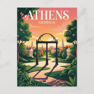 Carte Postale Athènes États-Unis