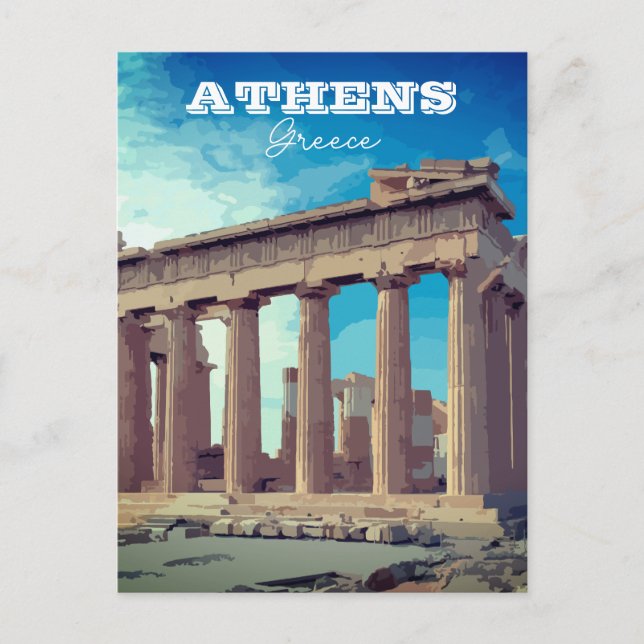 Carte postale Athènes, Grèce (Devant)