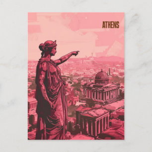 Carte Postale Athènes Grèce Voyage