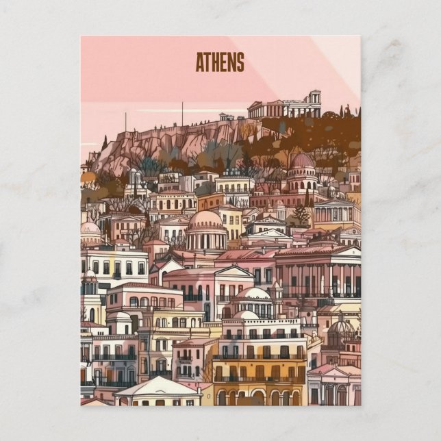 Carte Postale Athènes Grèce Voyage (Devant)