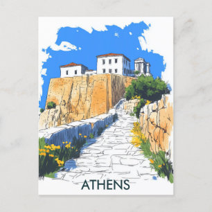 Carte Postale Athènes Grèce Voyage