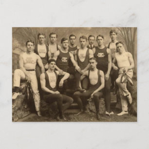 Carte Postale Athlètes masculins vintages