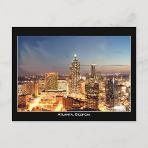 Carte Postale Atlanta, Georgia at Night - Belle Skyline