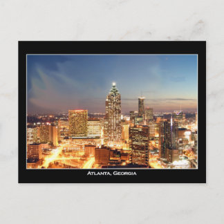 Carte Postale Atlanta, Georgia at Night - Belle Skyline
