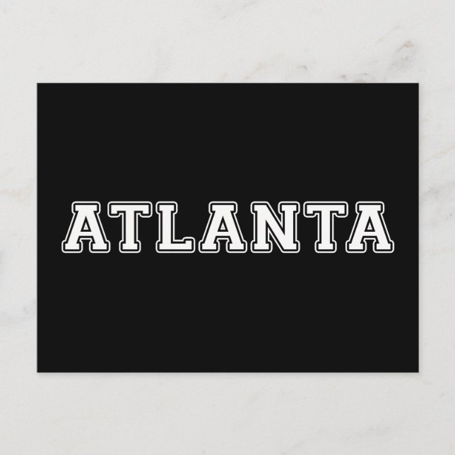 Carte Postale Atlanta Géorgie (Devant)