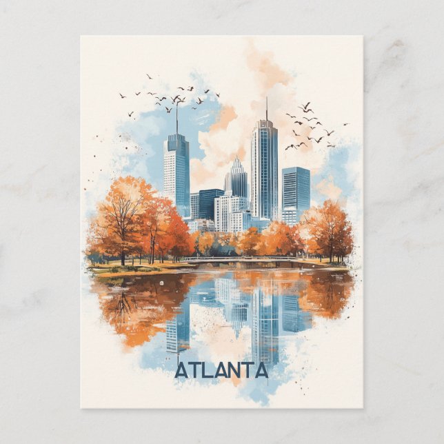 Carte Postale Atlanta Géorgie (Devant)