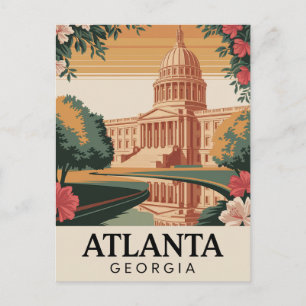 Carte Postale Atlanta Géorgie Capitol Travel