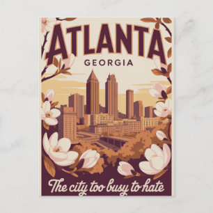 Carte Postale Atlanta Géorgie La ville trop occupée pour haïr Vo