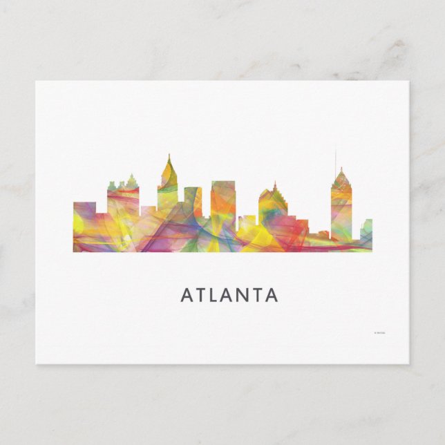 CARTE POSTALE ATLANTA GEORGIE SKYLINE WB1 - (Devant)