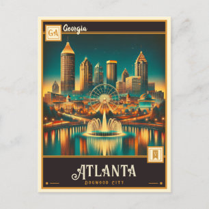 Carte Postale Atlanta, Géorgie   VINTAGE