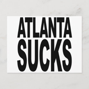 Carte Postale Atlanta Sucks