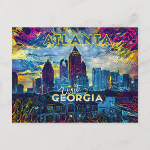 Carte Postale Atlanta, Visit Georgia...