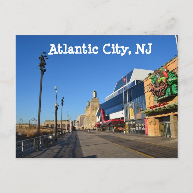 Carte Postale Atlantic City Boardwalk (Devant)