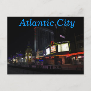 Carte Postale Atlantic City la nuit