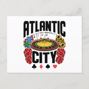 Carte Postale Atlantic City New Jersey Casino Gamme