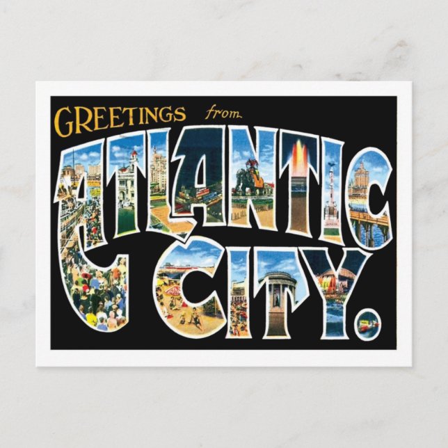 Carte Postale Atlantic City New Jersey US City (Devant)