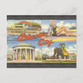 Carte Postale Atlantic City, Vintage
