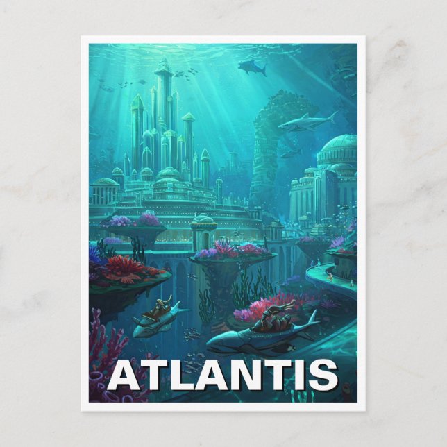 Carte Postale Atlantis Mythologie Voyage (Devant)