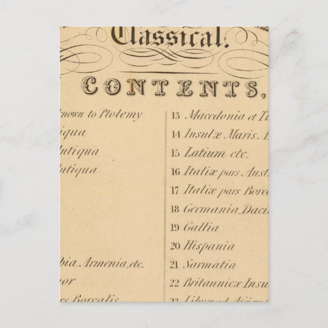 Carte Postale Atlas de la bibliothèque de Thomas (Devant)