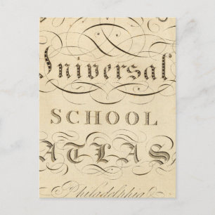 Carte Postale atlas scolaire universel