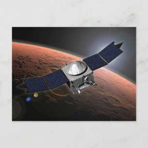Carte Postale Atmosphère Mars Et Mission D'Évolution Volatile.