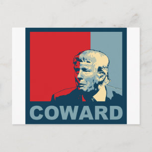 Carte Postale Atout/Drumpf : Lâche (couleurs d'espoir)