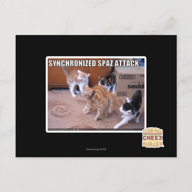 Carte Postale Attaque Spaz Sychronisée (Devant)