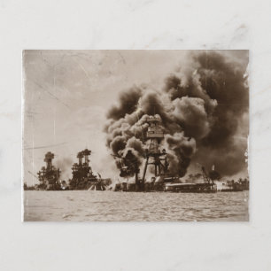 Carte Postale Attaque sur Pearl Harbour