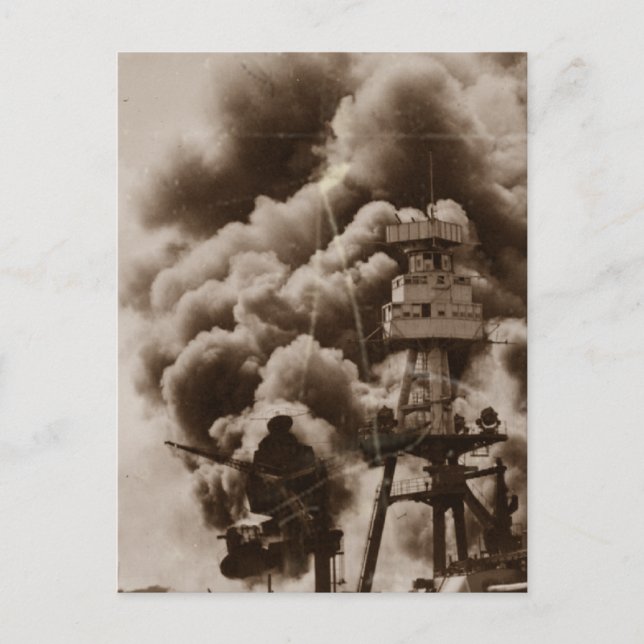 Carte Postale Attaque sur Pearl Harbour (Devant)