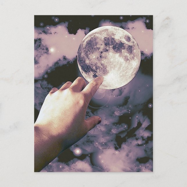 Carte Postale Atteindre pour la Lune ! (Devant)