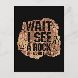 Carte Postale Attendez je vois un rocher