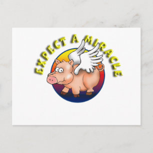 Carte Postale Attendez-Vous À Un Miracle — Une Reconnaissance