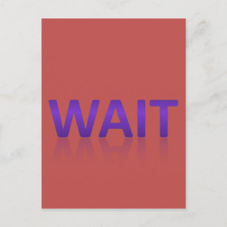 Carte Postale attendre